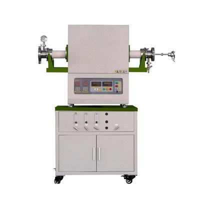 کوره لوله دو زون 1700C کنترل گاز CVD دو سال گارانتی