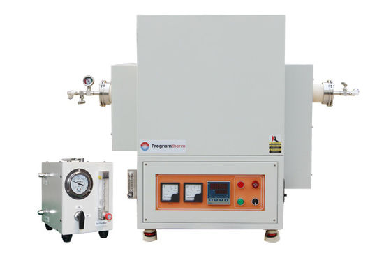 کوره لوله چرخشی یک منطقه ای 1700C با فلنج و لوله آلومینیوم 80 میلی متری - PTR D80/300/17