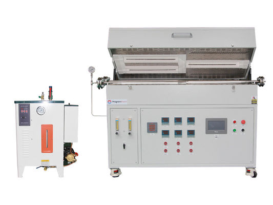 کوره لوله ای چند منطقه ای برای آزمایش های پیرولیز